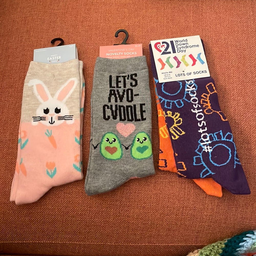 3 pairs of festive socks